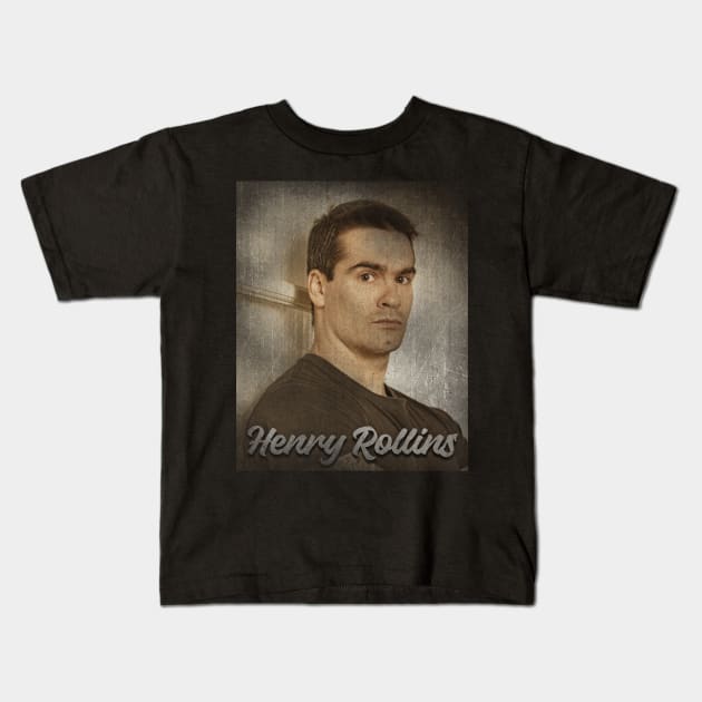 Vintage Henry Rollins Kids T-Shirt by Ihkwan Art